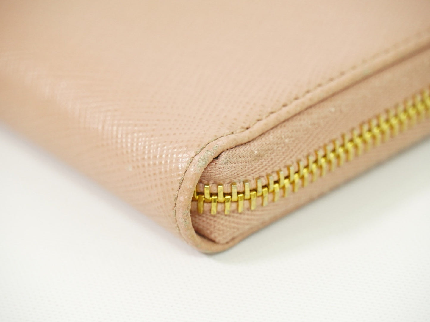 Prada Saffiano Coin Purse Leather, PINK, LEATHER, Wallets