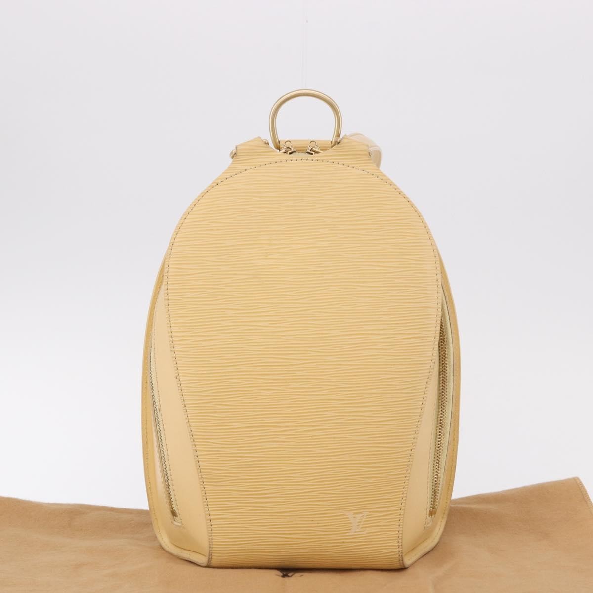 Louis Vuitton Mabillon Backpack Epi Leather, Beige, Leather, Backpack