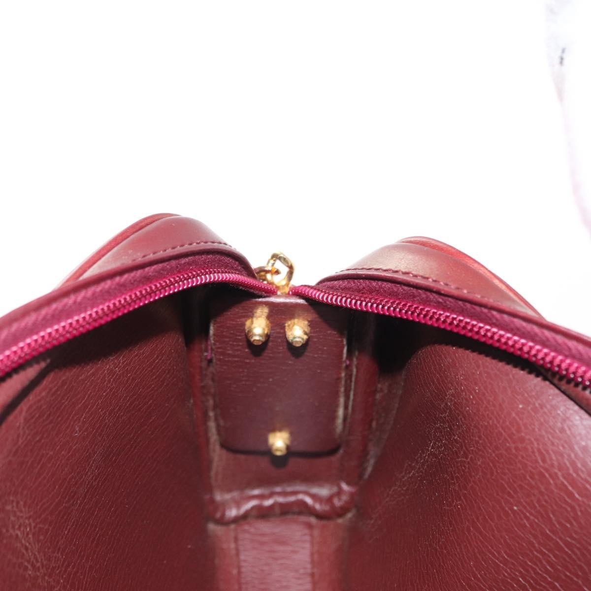 Christian Dior Vintage Shoulder Bag Leather, RED, LEATHER, Shoulder bag