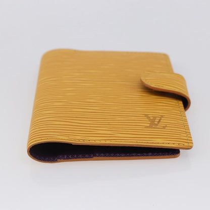 Louis Vuitton Agenda Cover Epi Leather, YELLOW, LEATHER, Wallets