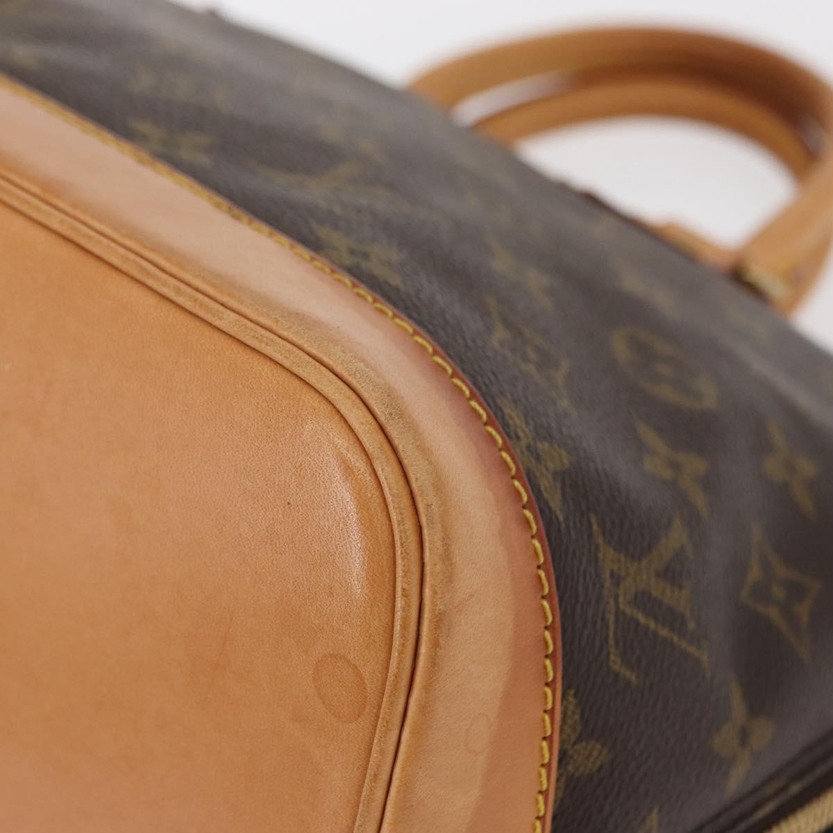 Louis Vuitton Alma Handbag Monogram Canvas, BROWN, CANVAS, Handbag