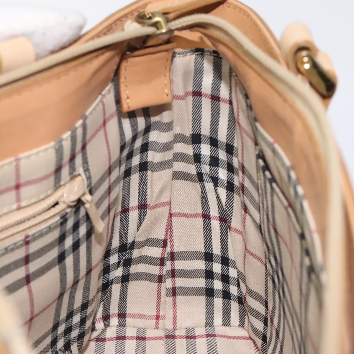 Burberry Vintage Handbag Leather, BEIGE, LEATHER, Handbag