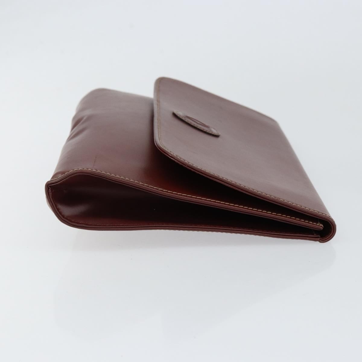 cartier Must de Cartier Clutch bag Leather, BURGUNDY, LEATHER, Clutche & pouche