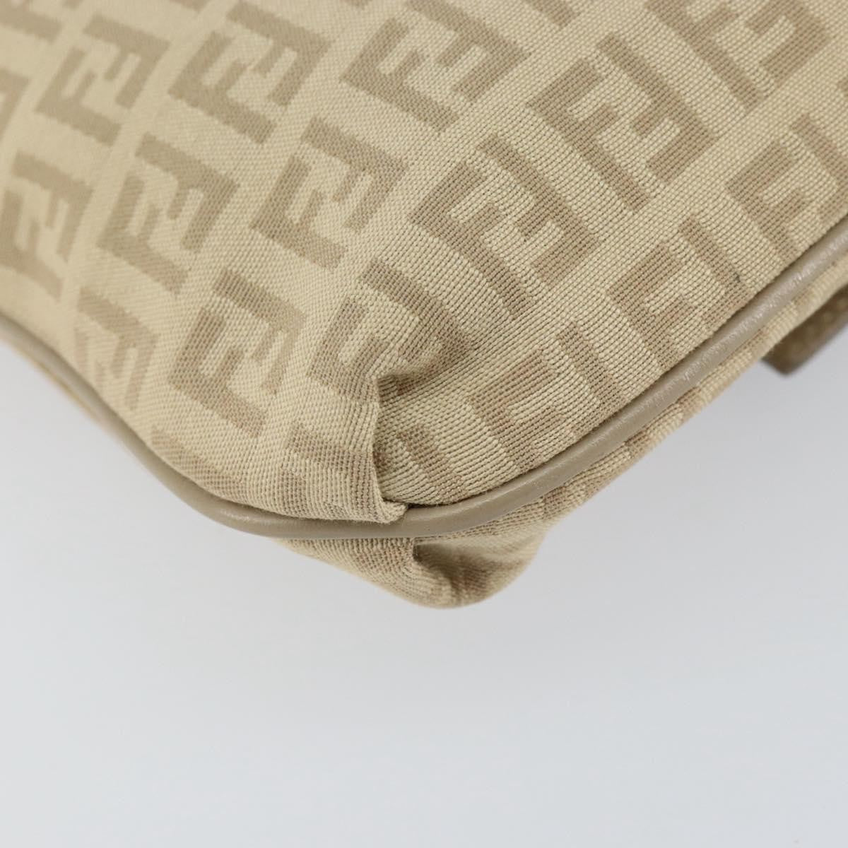 Fendi Vintage Flap Crossbody Bag Zucchino Canvas, BEIGE, CANVAS, Shoulder bag