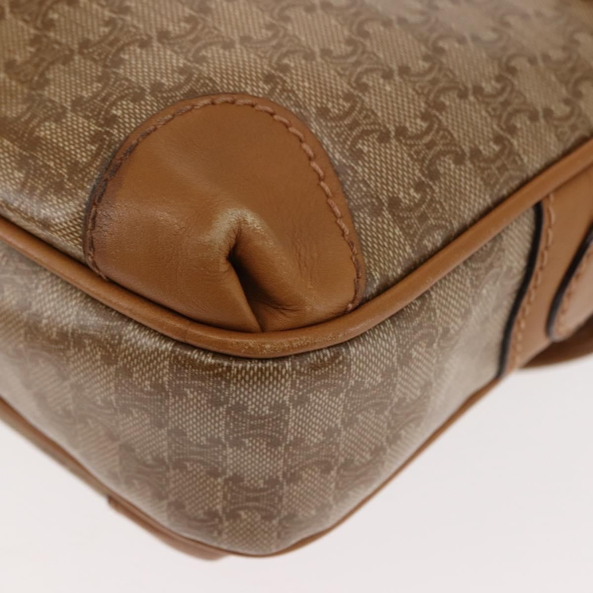 Celine Macadam Shoulder Bag PVC Leather, Beige, PVC + Canvas, Shoulder Bag