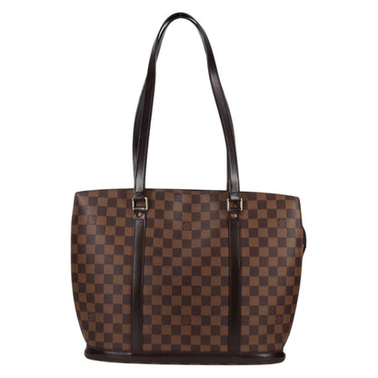 Louis Vuitton Babylone Handbag Damier, BROWN, CANVAS, Shoulder bag