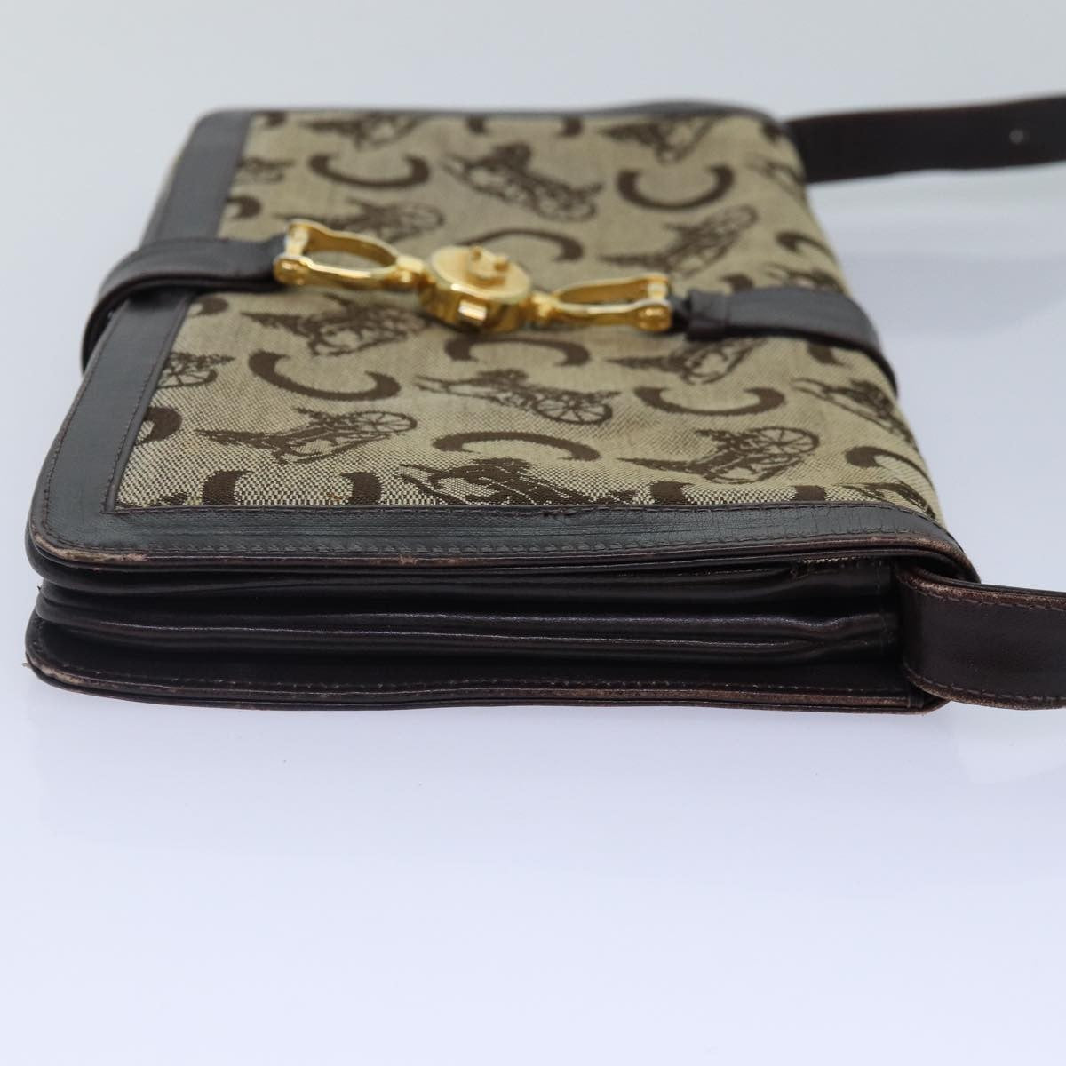 Celine Sulky Clutch Bag Canvas, BEIGE, CANVAS, Clutche & pouche