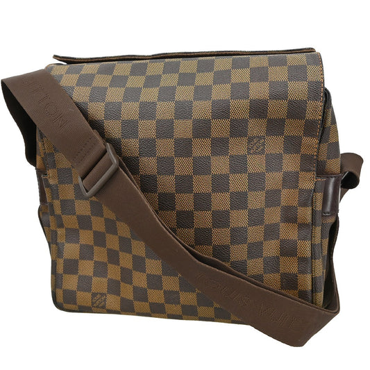 Louis Vuitton Naviglio Handbag Damier, BROWN, CANVAS, Shoulder bag