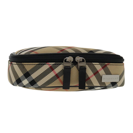 Burberry Nova check Pochette Nylon, BEIGE, NYLON, Clutche & pouche
