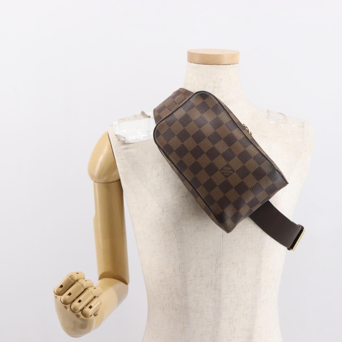 Louis Vuitton Geronimos Waist Bag Damier, BROWN, CANVAS, Shoulder bag