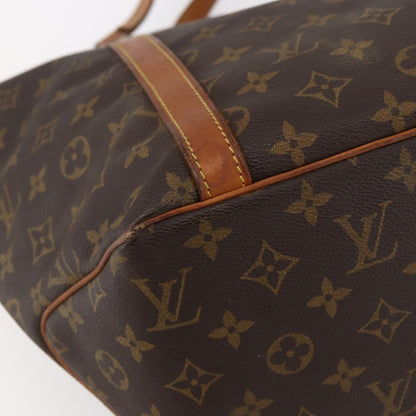 Louis Vuitton Shopping Sac Handbag Monogram Canvas, BROWN, CANVAS, Tote bag