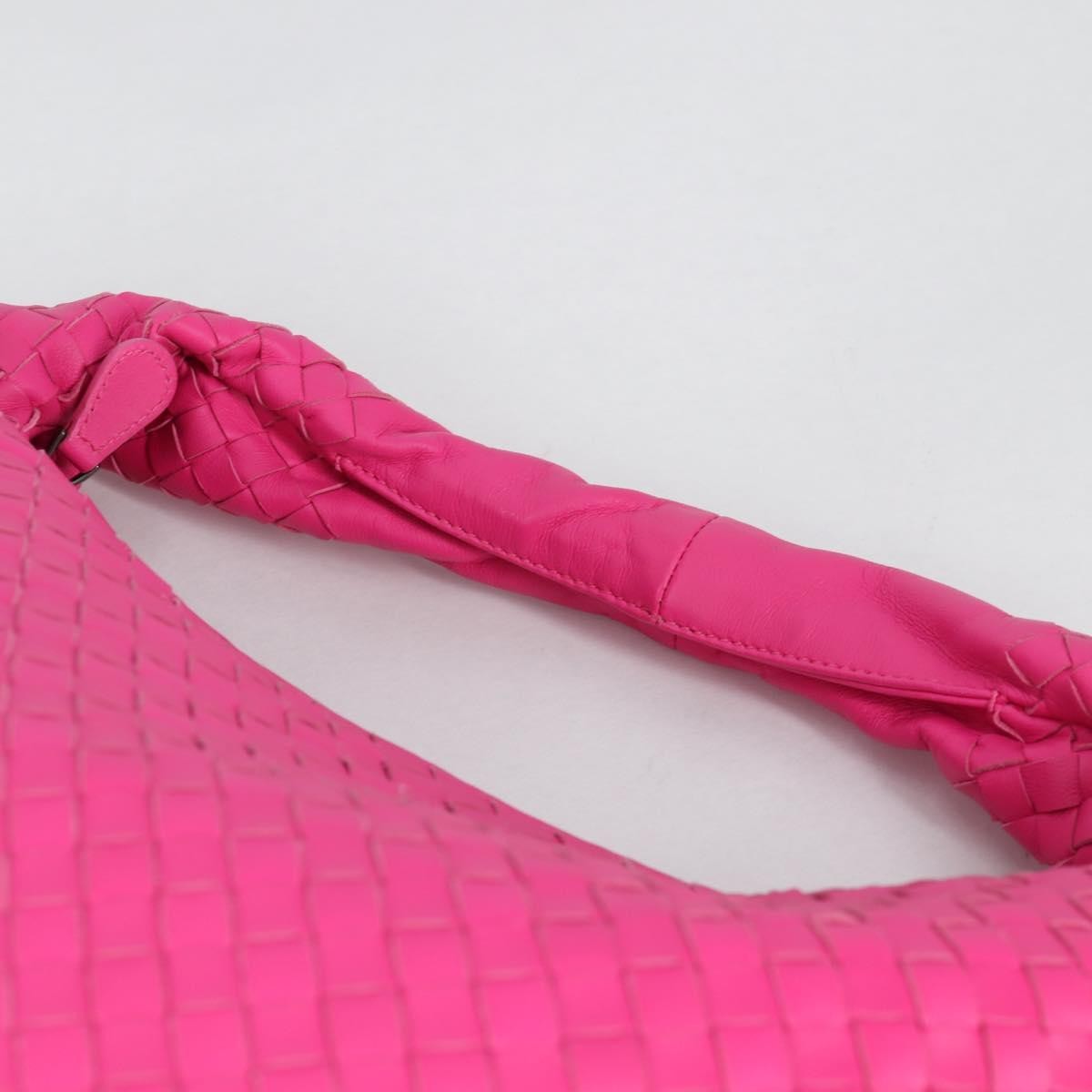 Bottega Veneta Veneta Hobo Intrecciato Nappa, PINK, LEATHER, Handbag