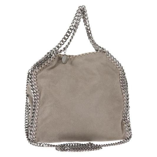 Stella McCartney Falabella Fold Over Crossbody Bag Faux Leather, GRAY, POLYESTER, Crossbody bag