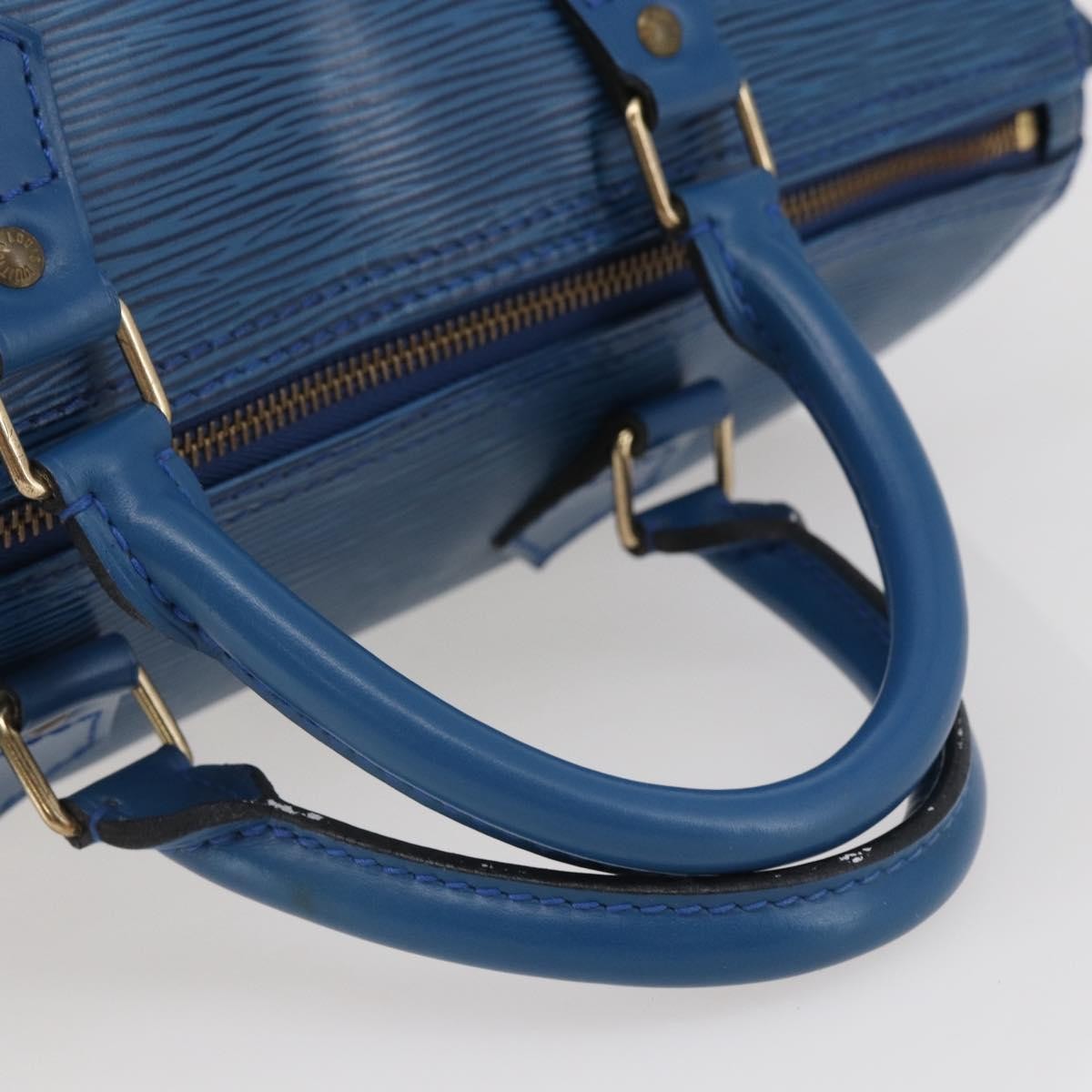 Louis Vuitton Speedy Handbag Epi Leather, BLUE, LEATHER, Handbag