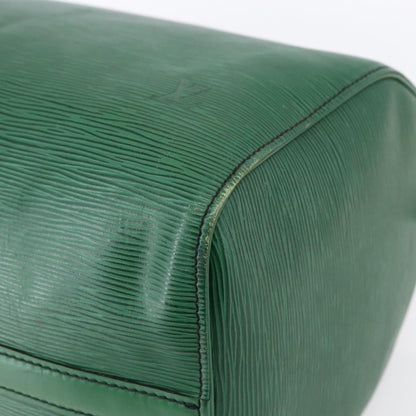 Louis Vuitton Speedy Handbag Epi Leather, GREEN, LEATHER, Handbag