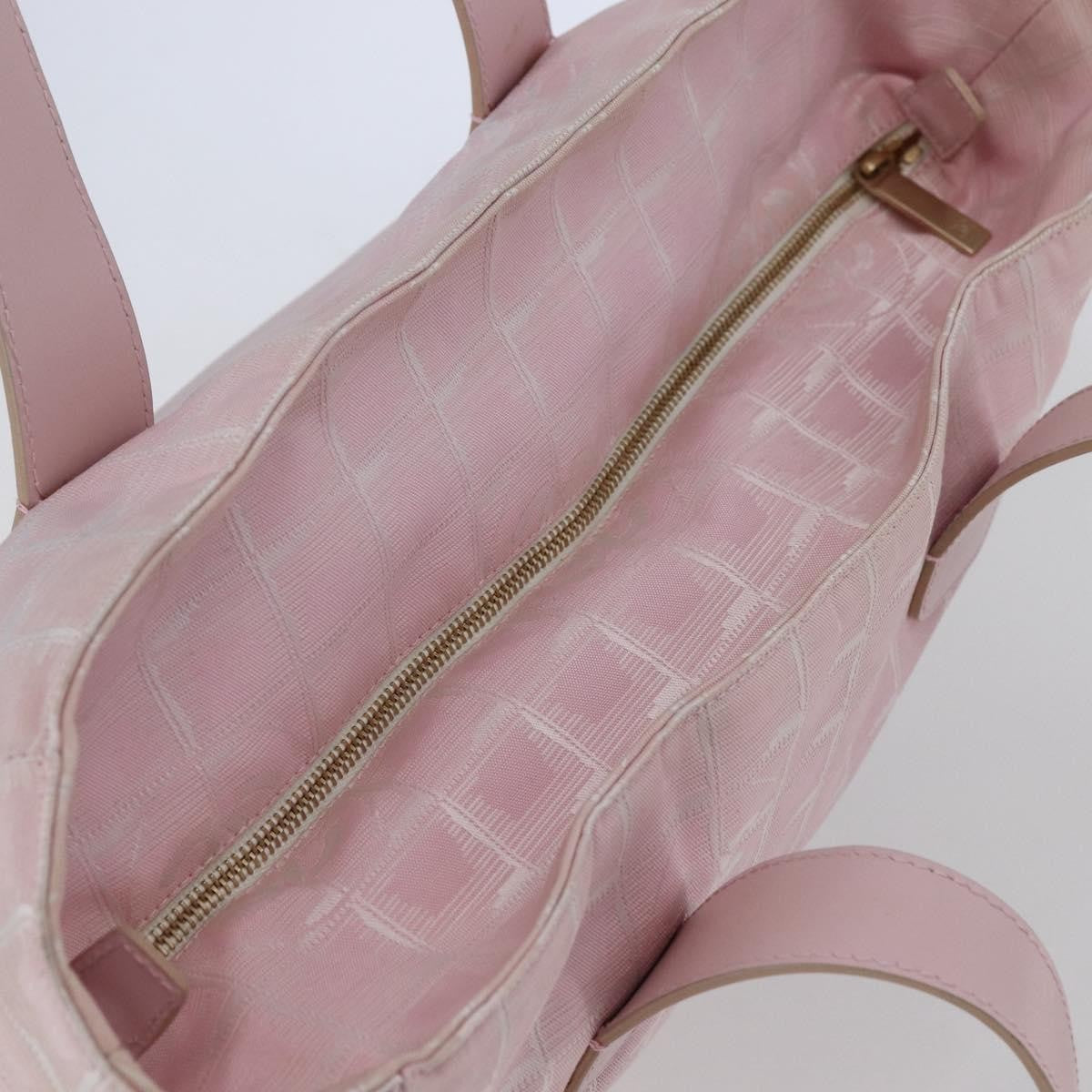 Chanel Travel Line Tote Nylon, PINK, NYLON, Tote bag