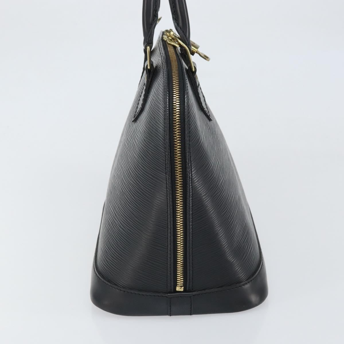 Louis Vuitton Alma Handbag Epi Leather, BLACK, LEATHER, Handbag