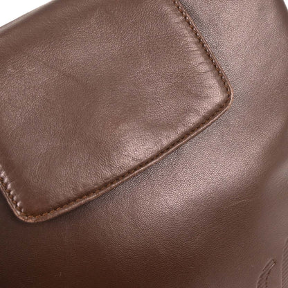 Loewe Anagram handbag Leather, BROWN, LEATHER, Handbag