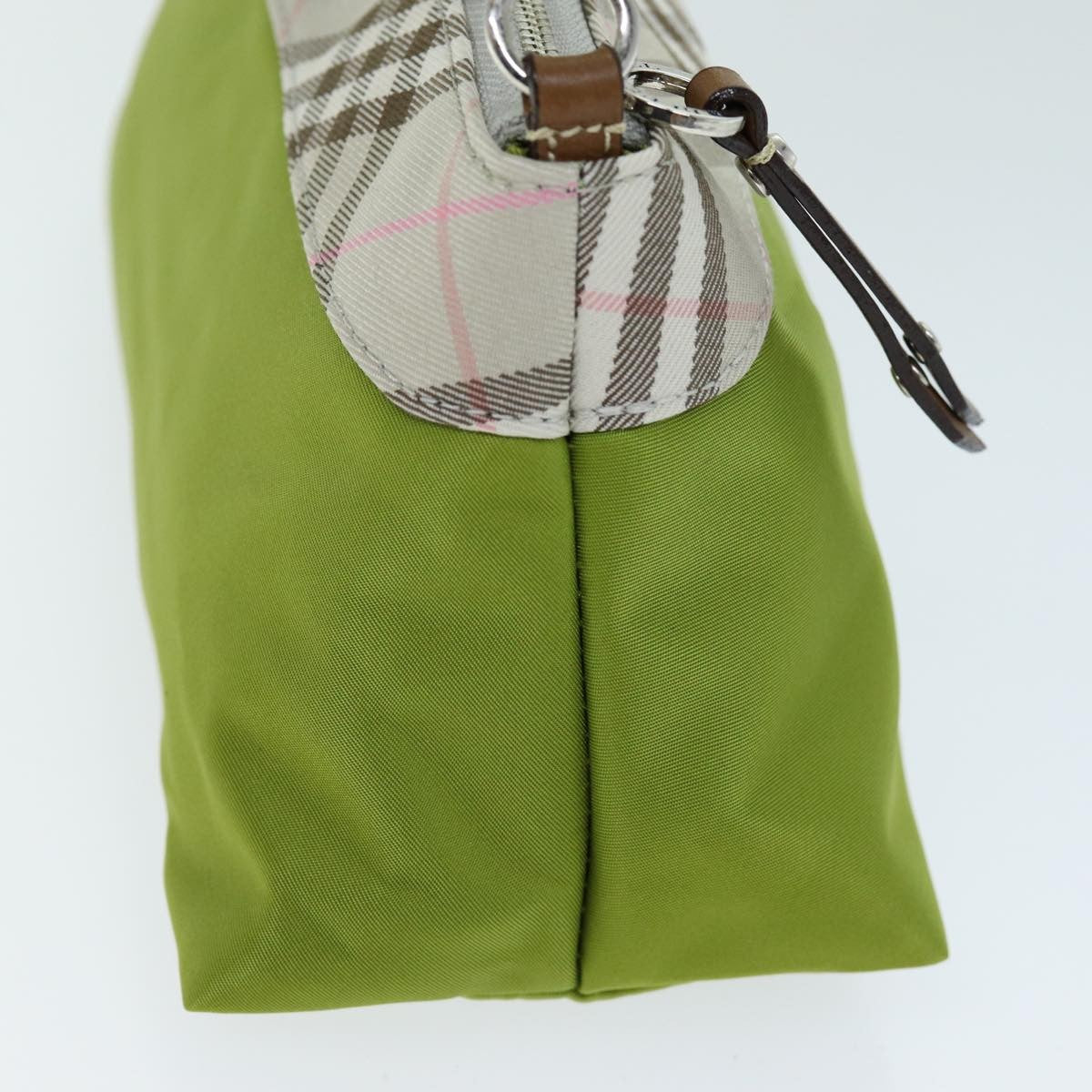 Burberry Nova check Pochette Nylon, GREEN, NYLON, Clutche & pouche