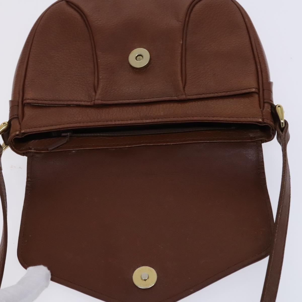 Burberry Flap Shoulder Bag Leather, BROWN, LEATHER, Shoulder bag