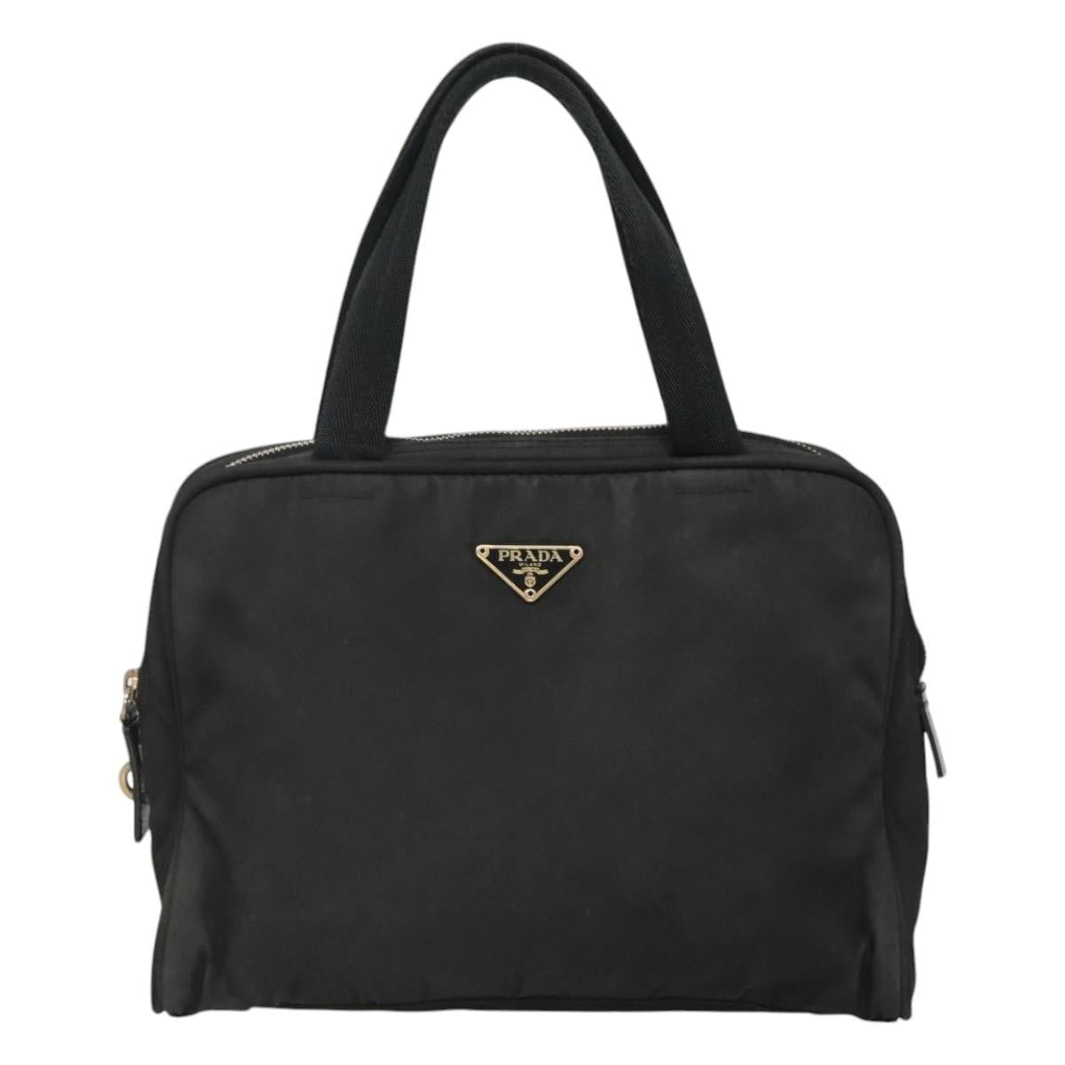 Prada Zip Around Tote Tessuto, BLACK, NYLON, Tote bag