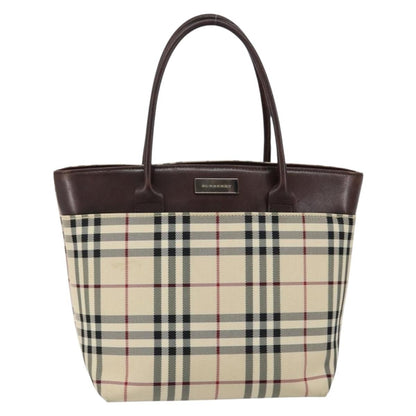 Burberry Nova Check Handbag Nova Check Canvas and leather, BEIGE, CANVAS, Handbag