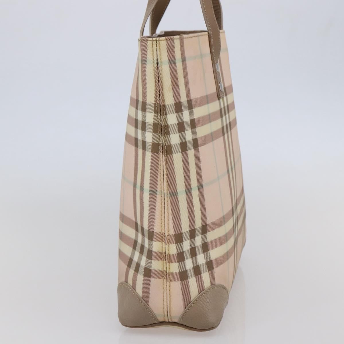 Burberry Nova Check Tote canvas check pattern, PINK, CANVAS, Tote bag