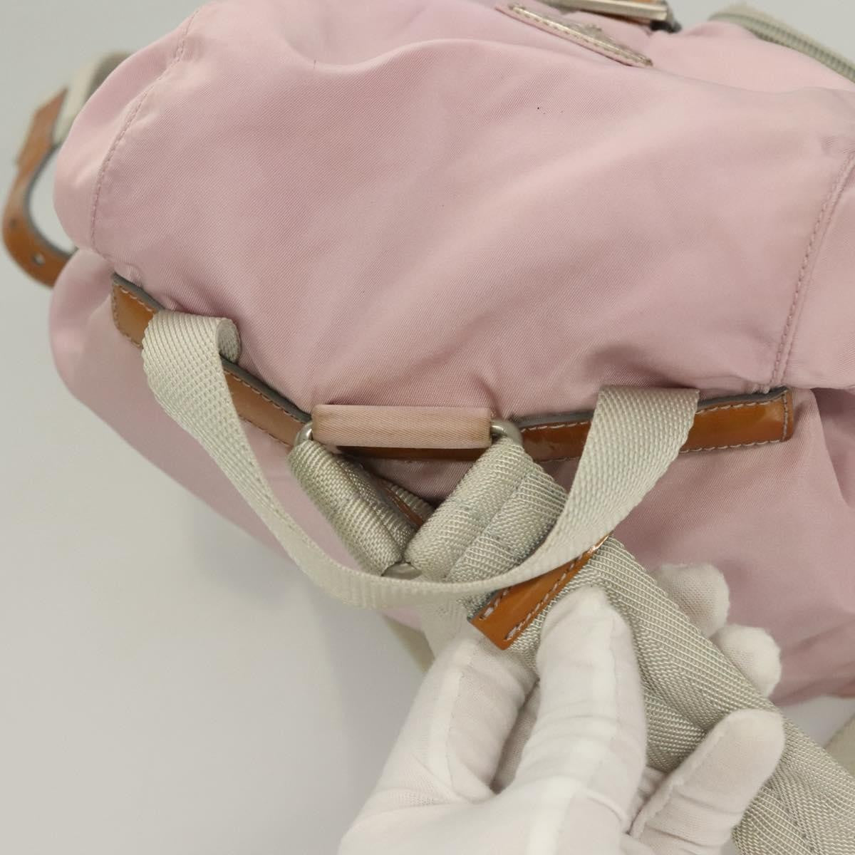 Prada Double Front Pocket Backpack Tessuto, PINK, NYLON, Backpack