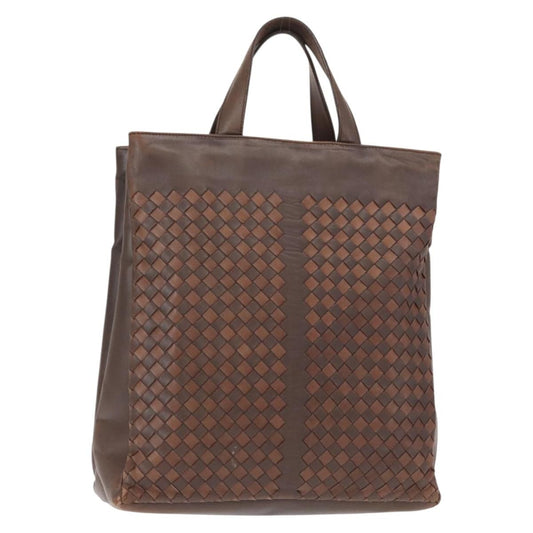 Bottega Veneta Tote Intrecciato Nappa, BROWN, LEATHER, Tote bag