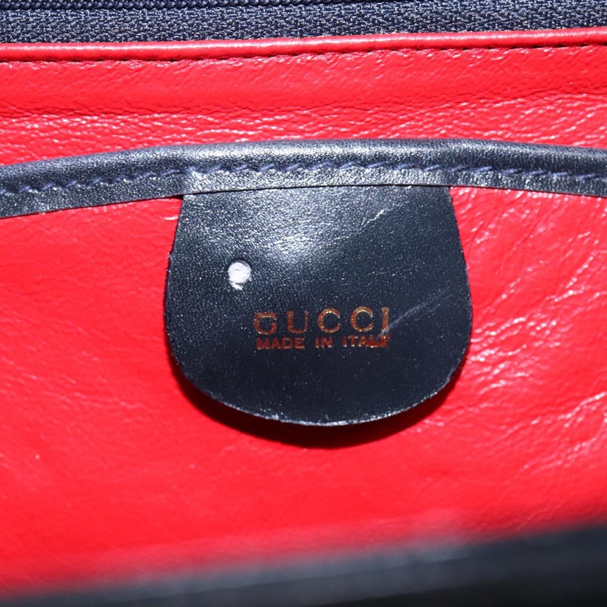 Gucci Lady Lock Leather, NAVY, LEATHER, Handbag