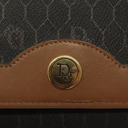 Christian Dior Vintage Honeycomb chain Canvas, BLACK, CANVAS, Handbag