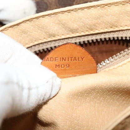 Celine Macadam Shoulder Bag PVC Leather, BROWN, CANVAS, Shoulder bag