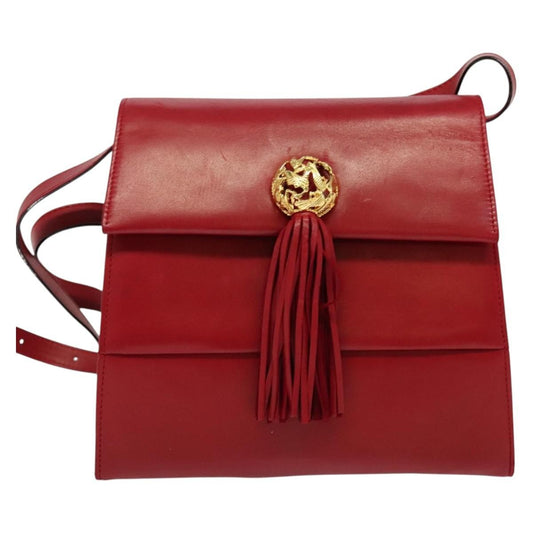 Salvatore Ferragamo Shoulder Bag Leather, RED, LEATHER, Shoulder bag