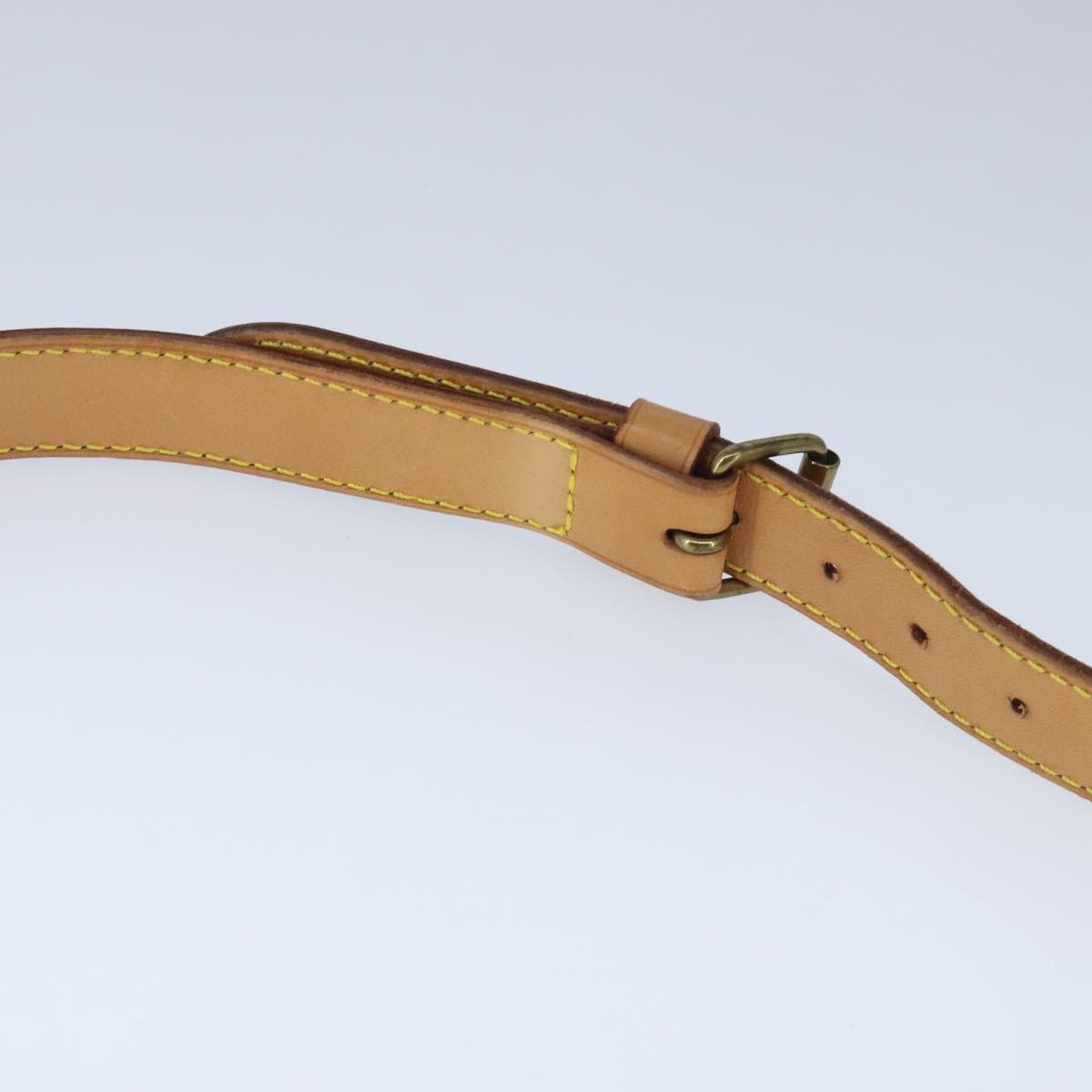 Louis Vuitton Adjustable Shoulder Strap Leather, BEIGE, LEATHER, Straps