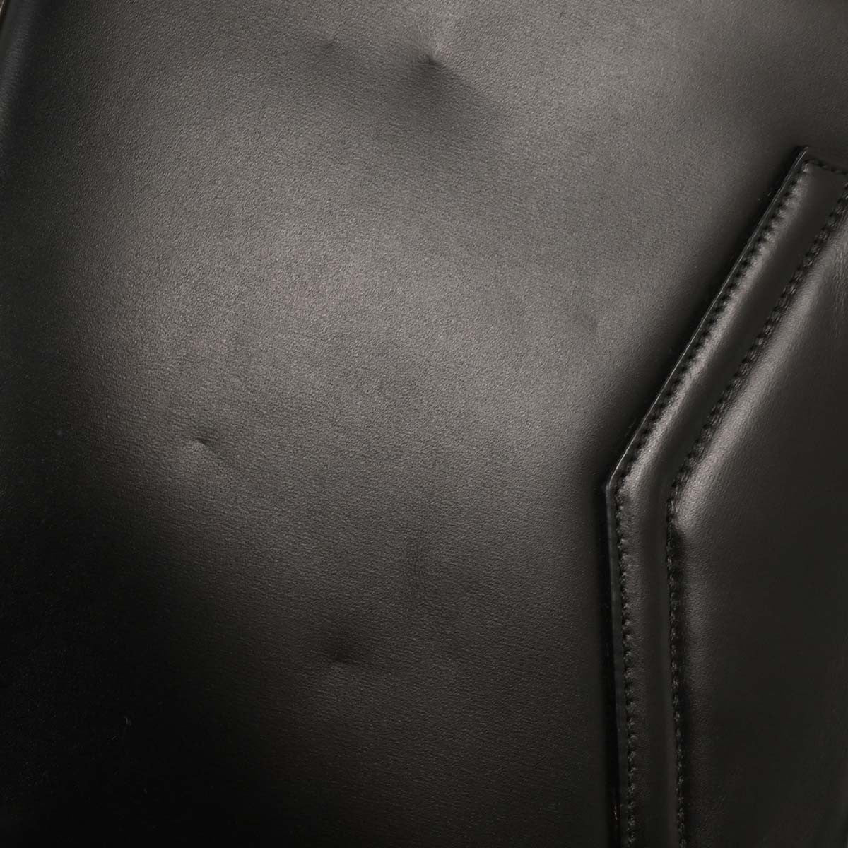 Celine Gancini Handbag Leather, BLACK, LEATHER, Handbag