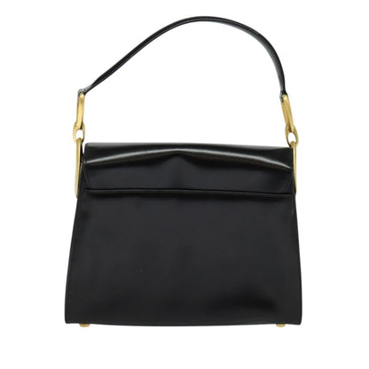 Celine Shoulder Bag Leather, BLACK, LEATHER, Shoulder bag