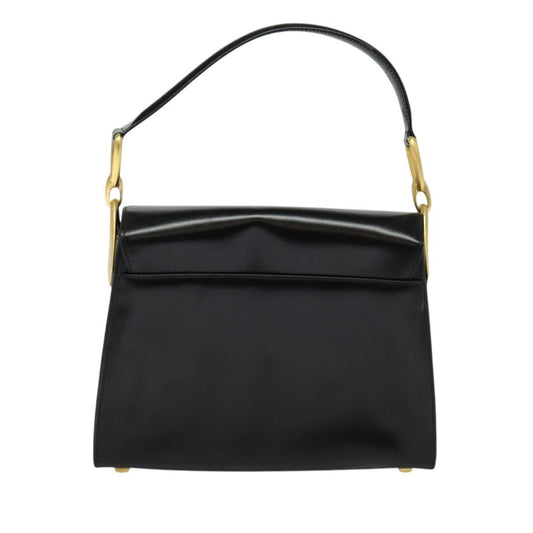Celine Shoulder Bag Leather, BLACK, LEATHER, Shoulder bag