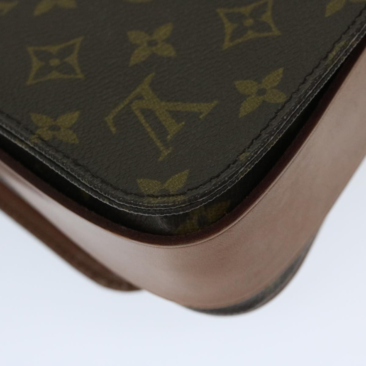 Louis Vuitton Cartouchiere Handbag Monogram Canvas, BROWN, CANVAS, Shoulder bag