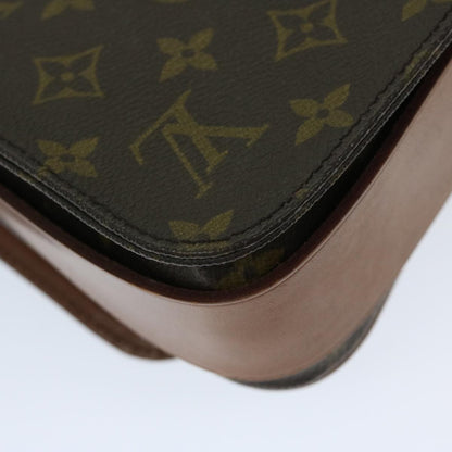 Louis Vuitton Cartouchiere Handbag Monogram Canvas, BROWN, CANVAS, Shoulder bag