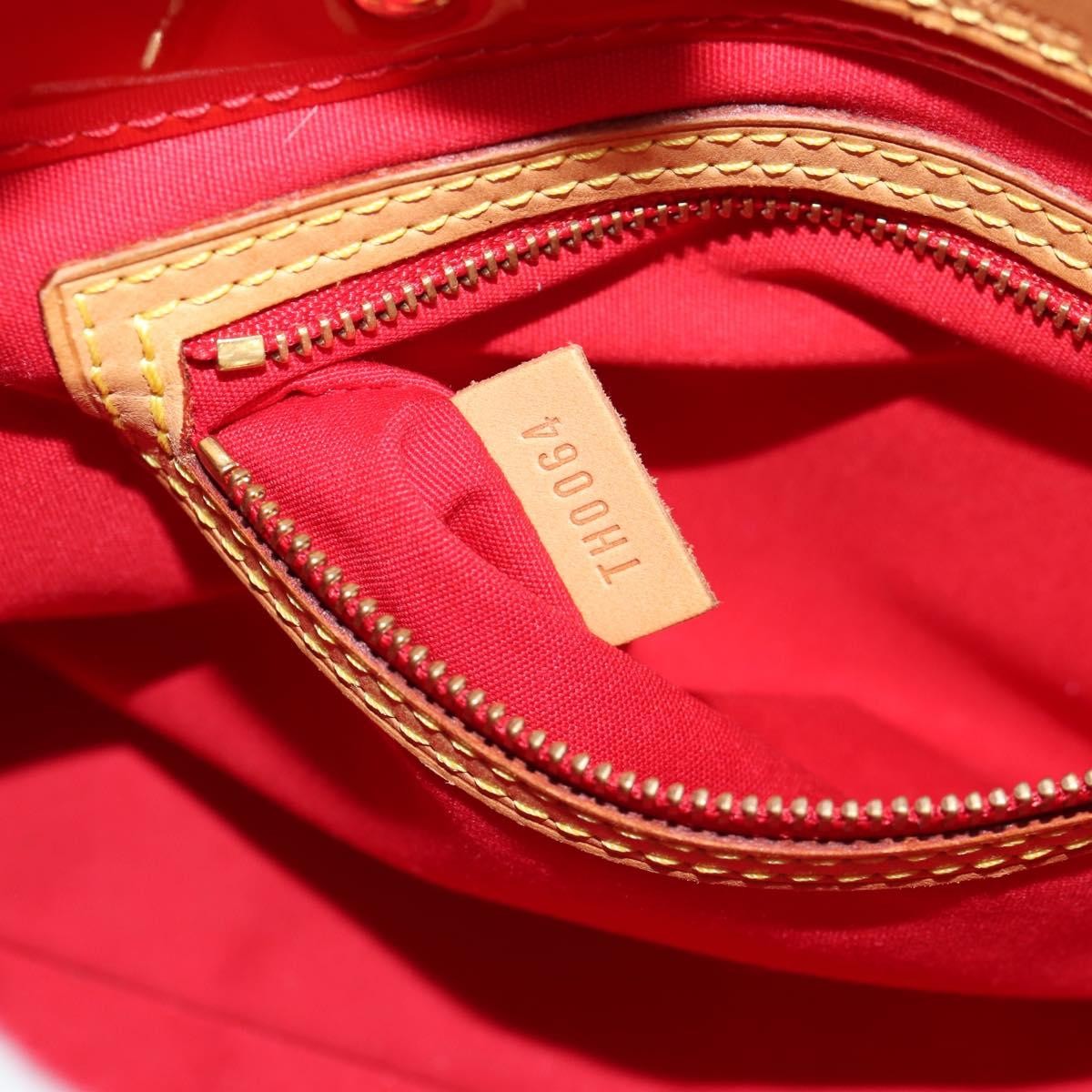 Louis Vuitton Reade Handbag Monogram Vernis, RED, PATENT_LEATHER, Handbag