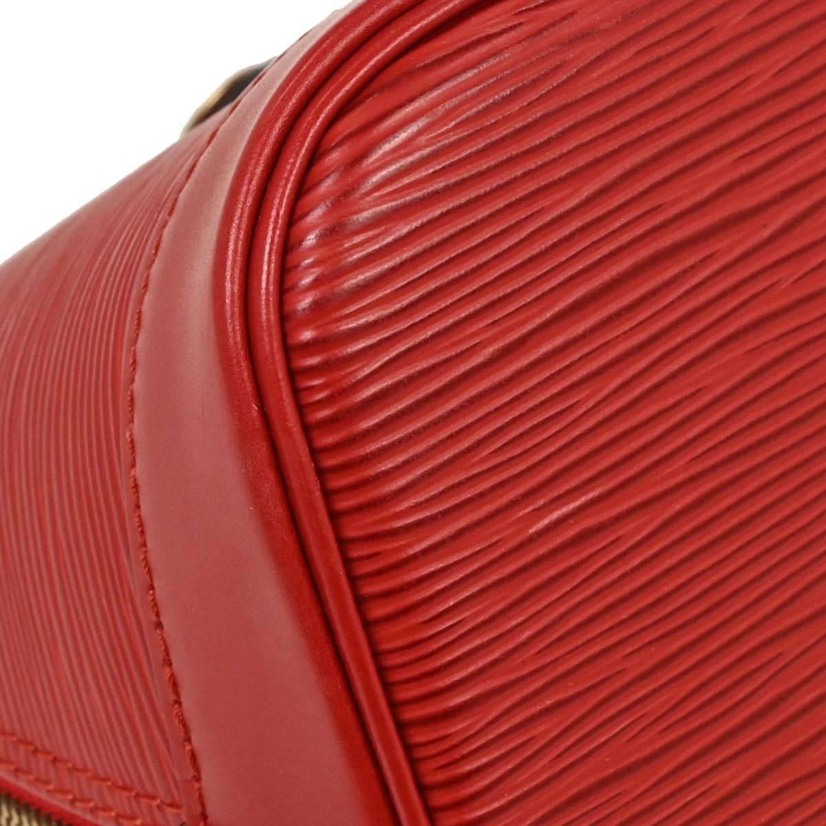 Louis Vuitton Alma Handbag Epi Leather, RED, LEATHER, Handbag