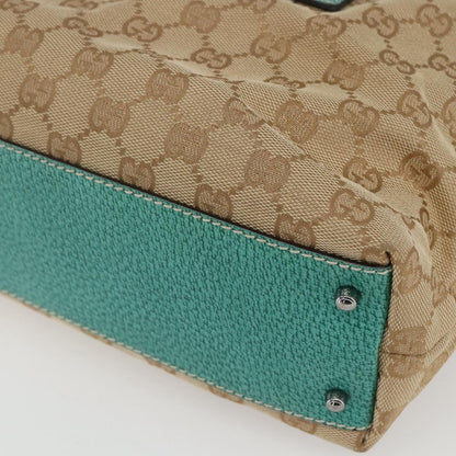 Gucci Vintage Zip Boston Bag GG Canvas, BEIGE, CANVAS, Handbag