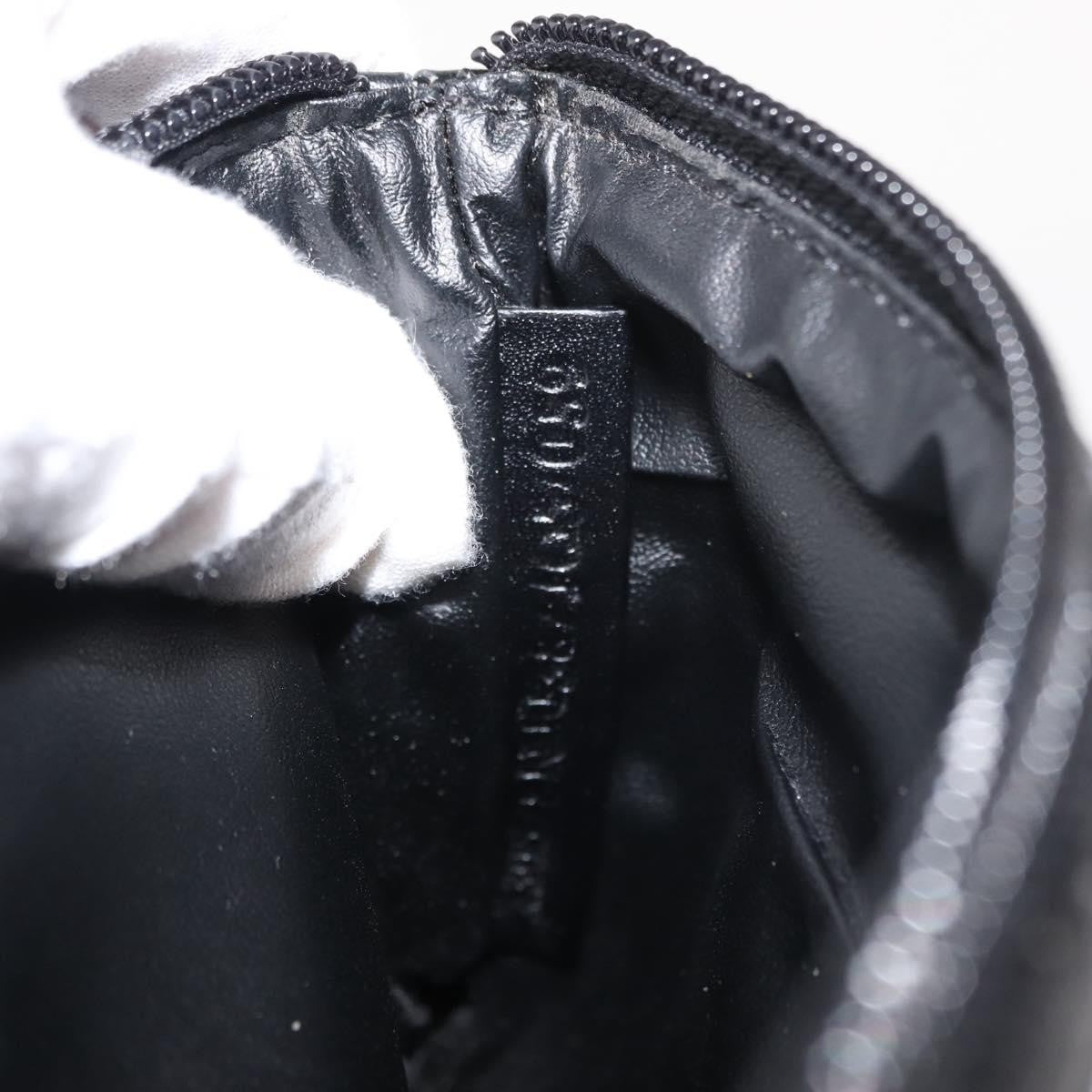 Fendi FF Logo Pouch Canvas, BLACK, CANVAS, Clutche & pouche