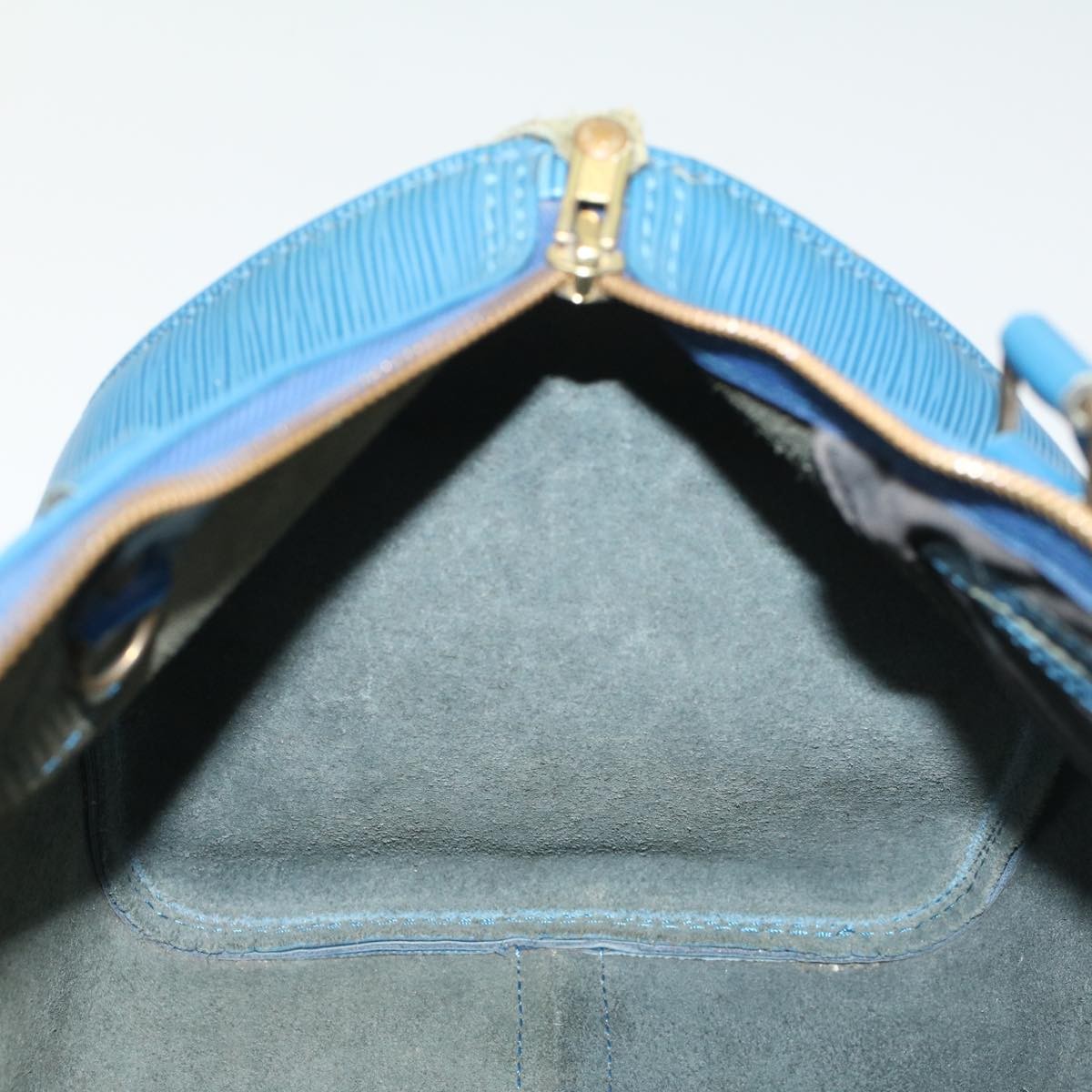 Louis Vuitton Speedy Handbag Epi Leather, BLUE, LEATHER, Handbag