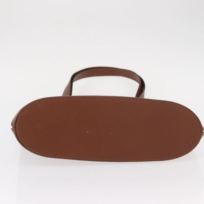 Celine Vintage Shoulder Bag Leather, BROWN, LEATHER, Shoulder bag