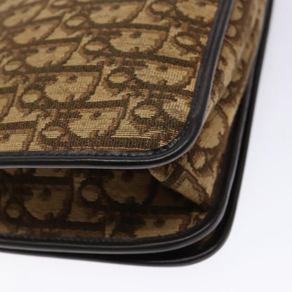 Christian Dior Vintage Trotter Pouch Diorissimo Canvas, BROWN, CANVAS, Clutche & pouche