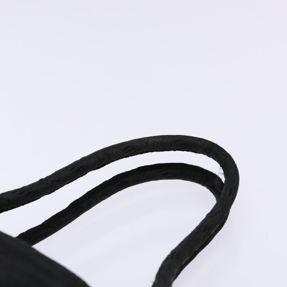 Prada Vintage Zip Handbag Tessuto, BLACK, NYLON, Handbag