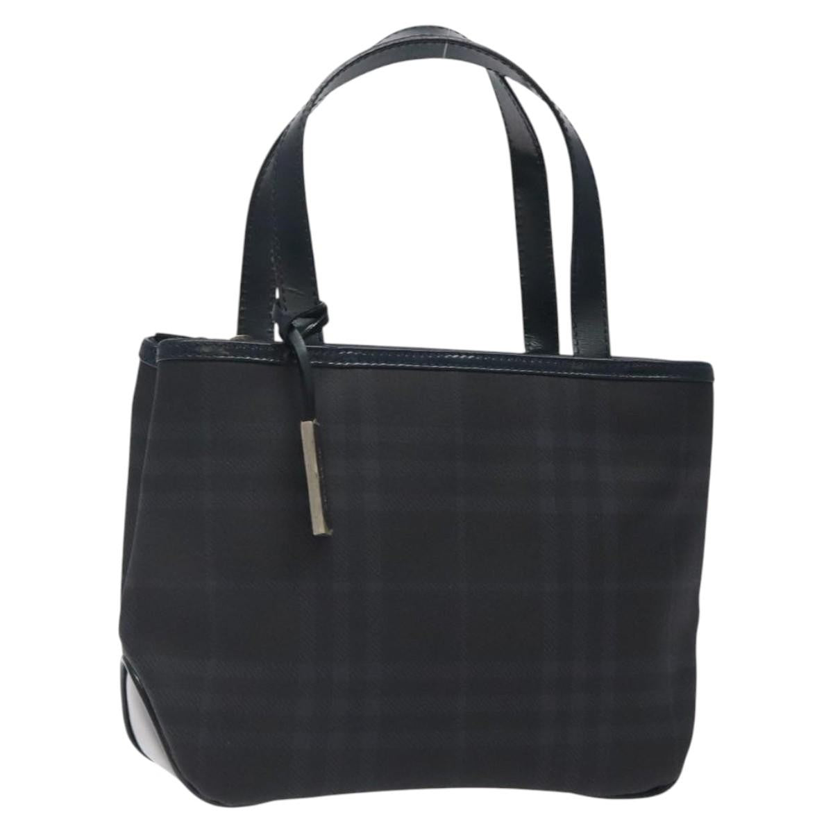 Burberry Nova Handbag Canvas, NAVY, PVC, Handbag