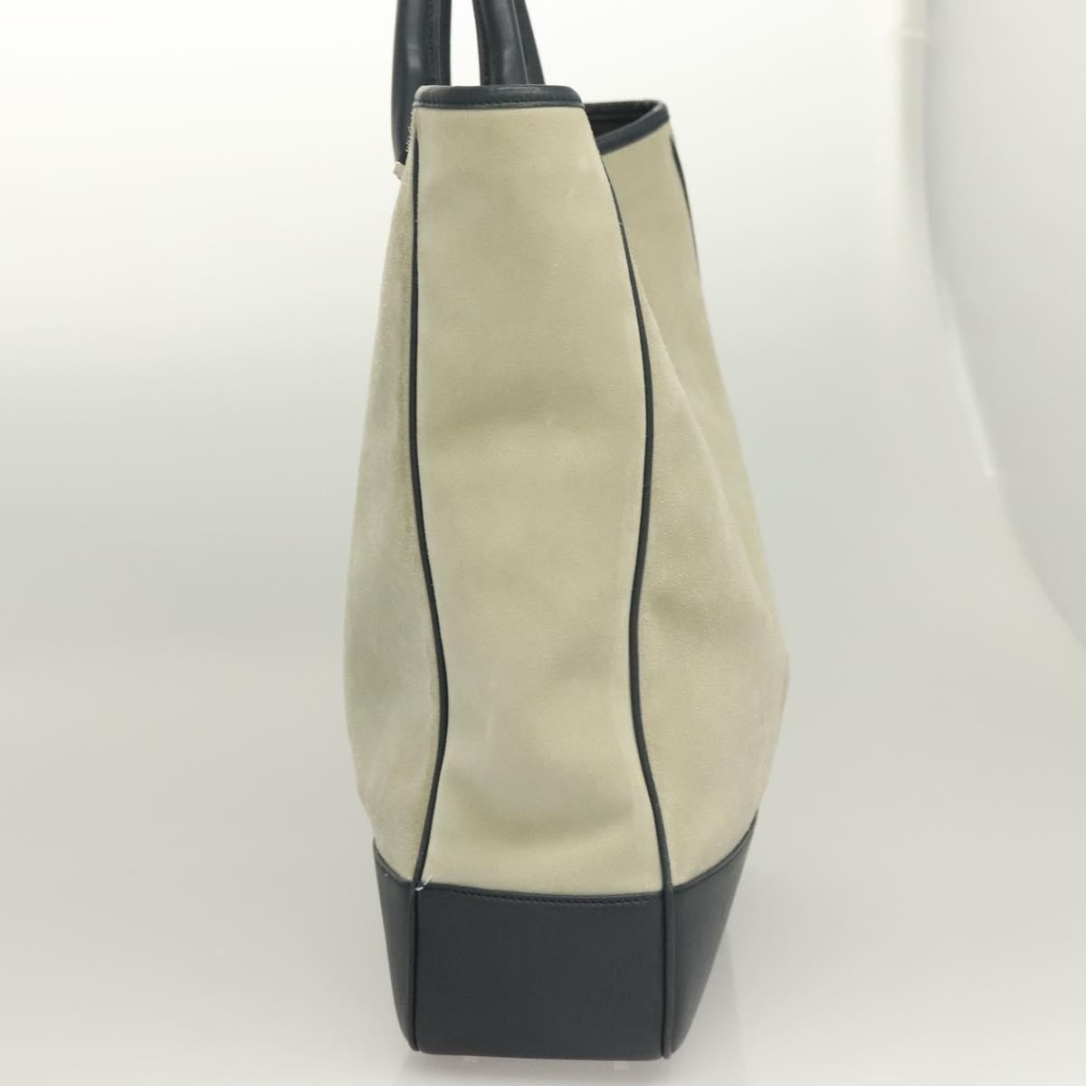 Loewe Anagram Tote Suede, GRAY, SUEDE, Tote bag