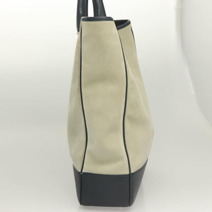 Loewe Anagram Tote Suede, GRAY, SUEDE, Tote bag